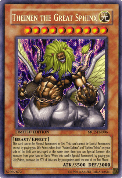 Theinen the Great Sphinx [MC2-EN006] Secret Rare - Josh's Cards