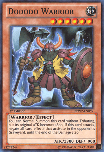 Dododo Warrior [BPW2-EN059] Super Rare - Josh's Cards