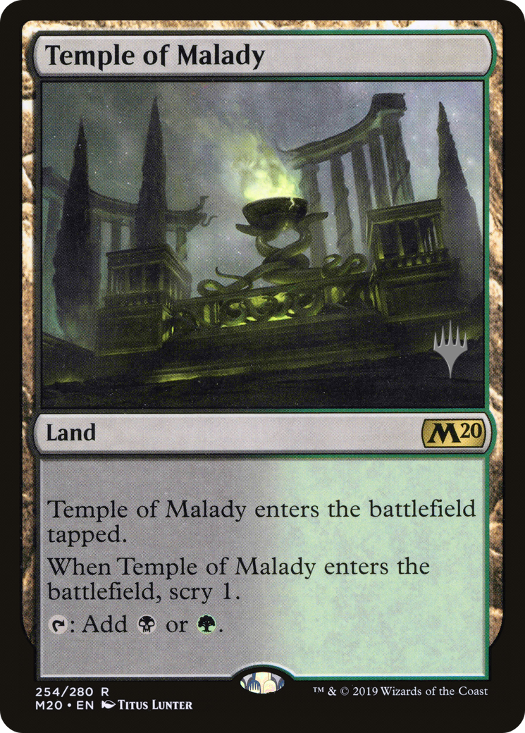 Temple of Malady (PPM20-254P) - Core Set 2020 Promos Foil