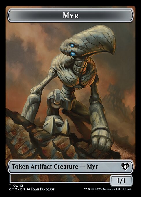 Thopter // Myr Double-Sided Token [Commander Masters Tokens] Foil