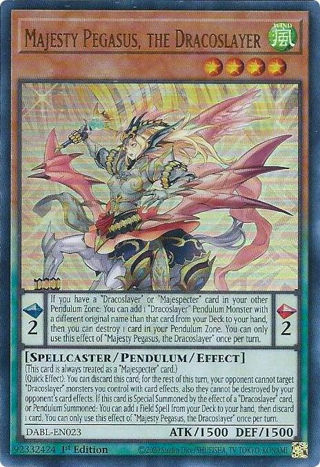 Majesty Pegasus, the Dracoslayer [DABL-EN023] Ultra Rare - Josh's Cards
