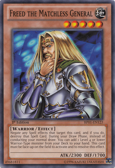 Freed the Matchless General [BP01-EN123] Common - Josh's Cards