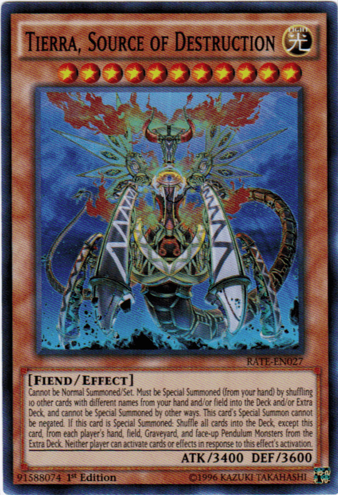 Tierra, Source of Destruction [RATE-EN027] Super Rare - Josh's Cards