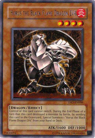 Horus the Black Flame Dragon LV4 [DR3-EN006] Rare - Josh's Cards