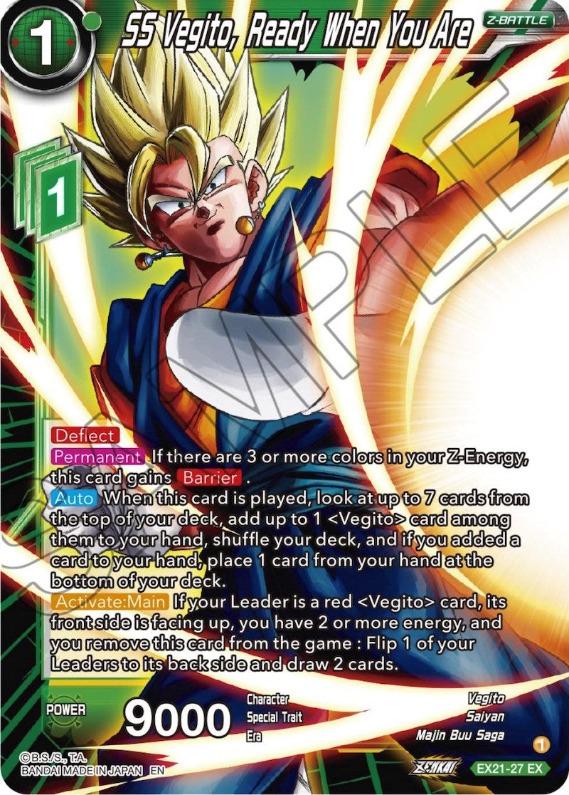 SS Vegito, Ready When You Are (EX21-27) [5th Anniversary Set] Parallel Foil