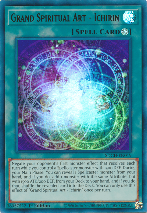 Grand Spiritual Art - Ichirin [SDCH-EN019] Ultra Rare - Josh's Cards