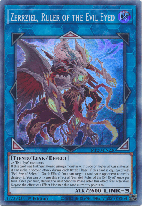 Zerrziel, Ruler of the Evil Eyed [MP20-EN236] Super Rare - Josh's Cards