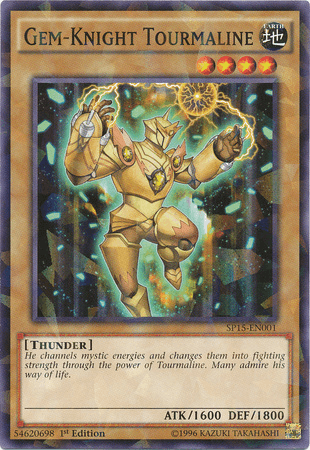 Gem-Knight Tourmaline [SP15-EN001] Shatterfoil Rare - Josh's Cards