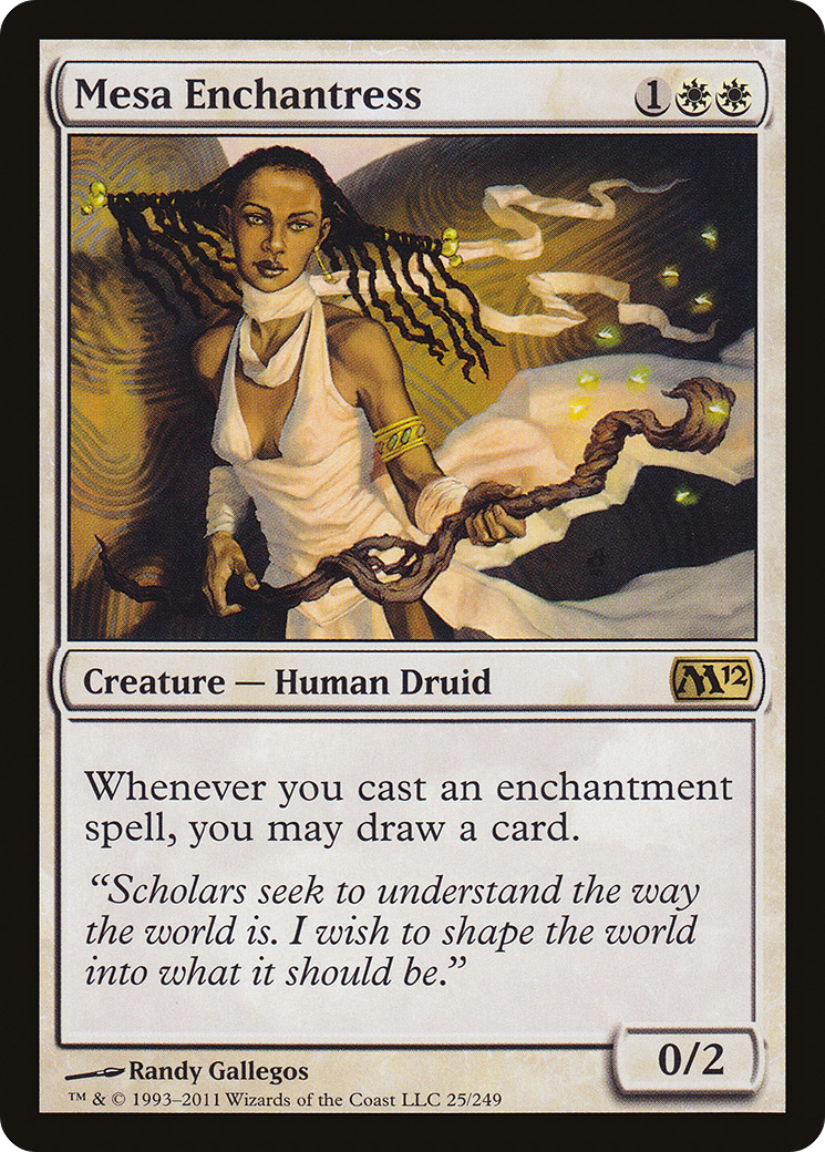 Mesa Enchantress (M12-025) - Magic 2012 Foil