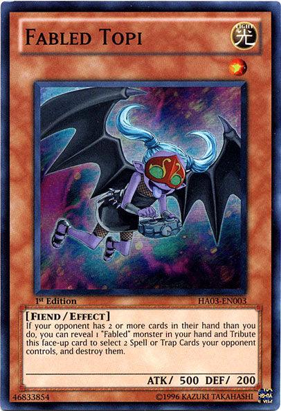 Fabled Topi [HA03-EN003] Super Rare - Josh's Cards