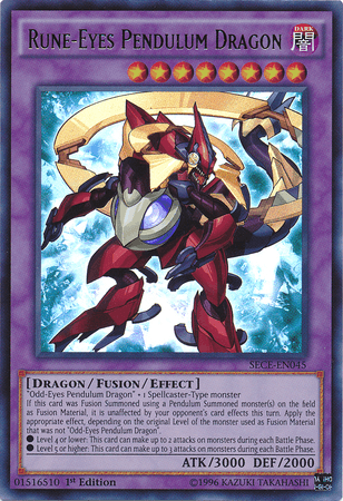 Rune-Eyes Pendulum Dragon [SECE-EN045] Ultra Rare - Josh's Cards