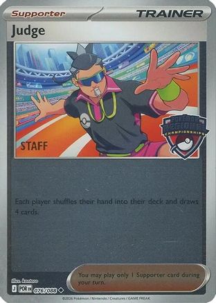 Judge (Regional Championships) [Staff] 076/088 - League & Championship Cards Reverse Holofoil