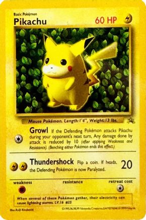Pikachu(Corocoro Grey Star)  - WoTC Promo