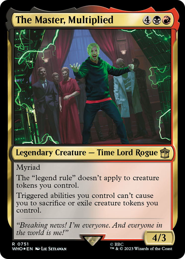 The Master, Multiplied (WHO-751) - Doctor Who Foil