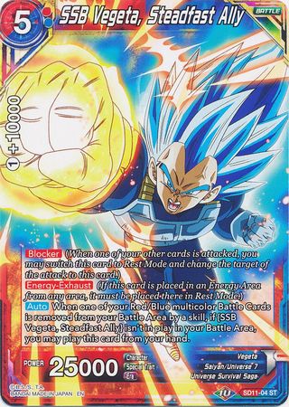 SSB Vegeta, Steadfast Ally (Starter Deck - Instinct Surpassed) (SD11-04) [Universal Onslaught] Parallel Foil