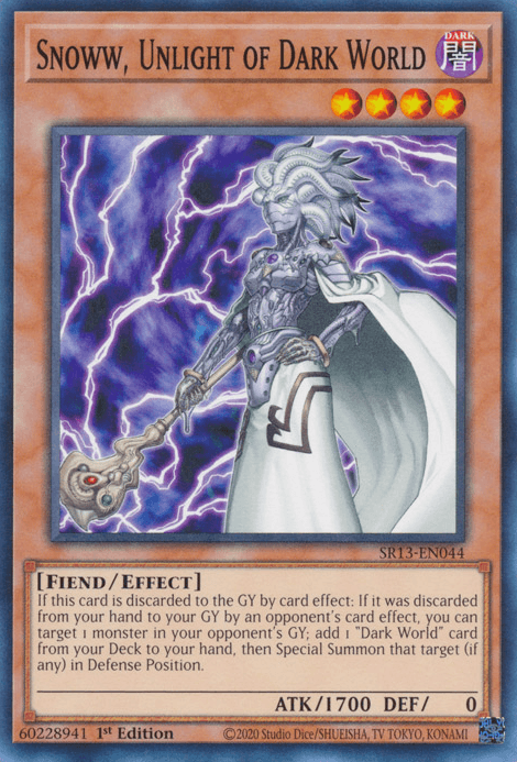 Snoww, Unlight of Dark World [SR13-EN044] Common - Josh's Cards