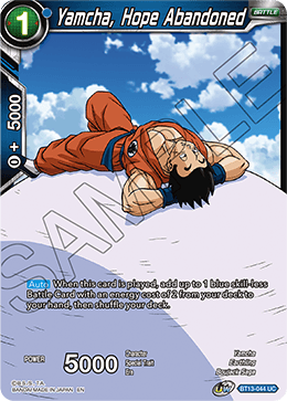 Yamcha, Hope Abandoned (Uncommon) (BT13-044) [Supreme Rivalry] Parallel Foil