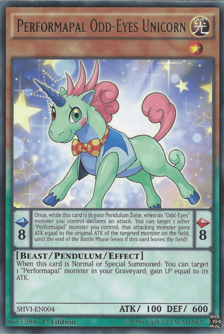 Performapal Odd-Eyes Unicorn [SHVI-EN004] Rare - Josh's Cards