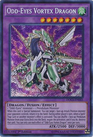 Odd-Eyes Vortex Dragon [DOCS-EN045] Secret Rare - Josh's Cards