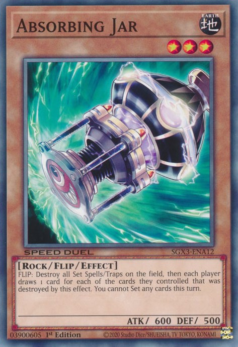 Absorbing Jar (SGX3-ENA12) - Speed Duel GX: Duelists of Shadows 1st Edition