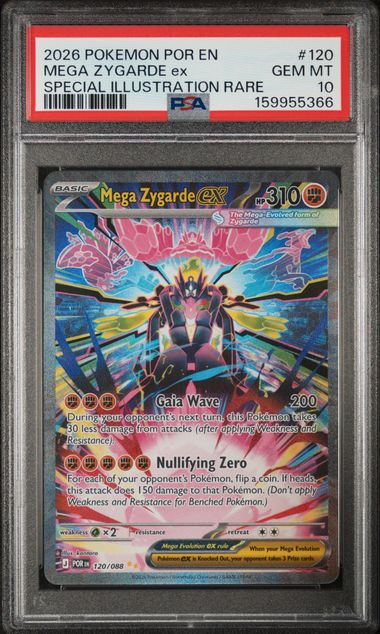Mega Zygarde EX Special Illustration Rare Perfect order 120/088 PSA 10