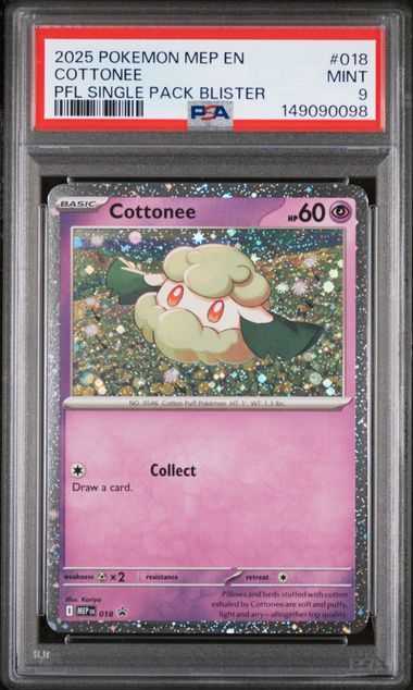 Cottonee Mega Evolution Black Star Promos MEP 018 PSA 9