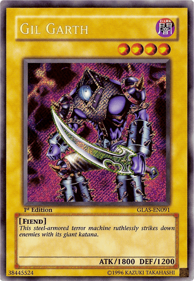Gil Garth [GLAS-EN091] Secret Rare - Josh's Cards