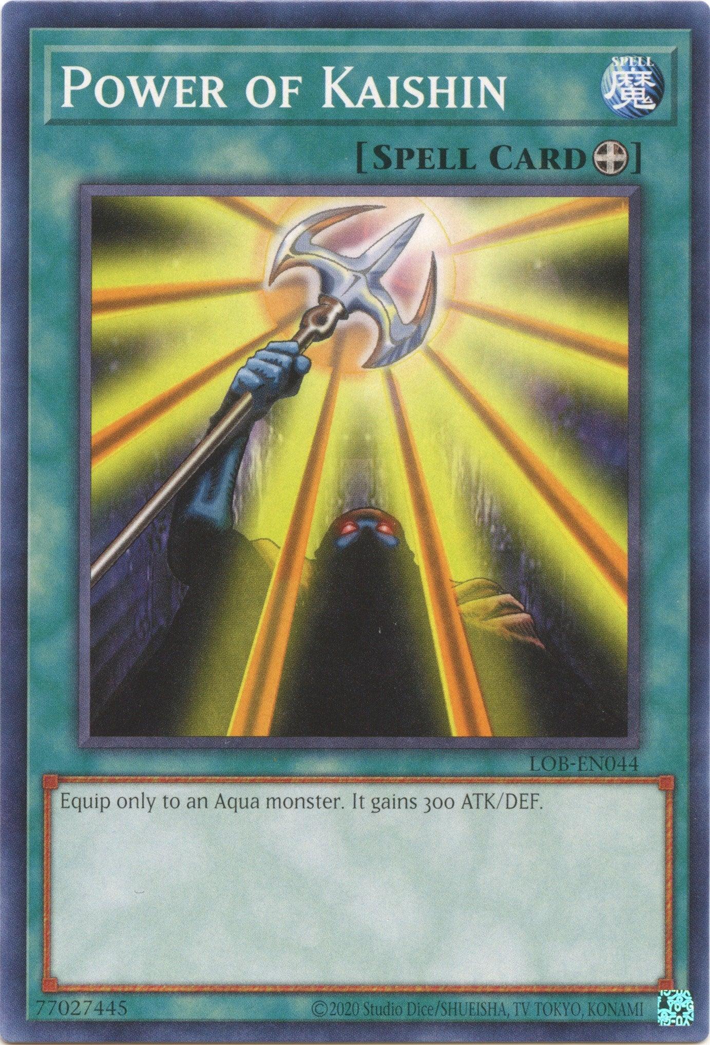Power of Kaishin (25th Anniversary) [LOB-EN044] Common - Josh's Cards