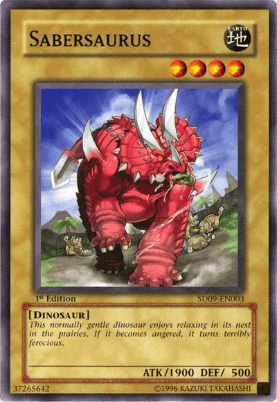 Sabersaurus [SD09-EN003] Common - Josh's Cards