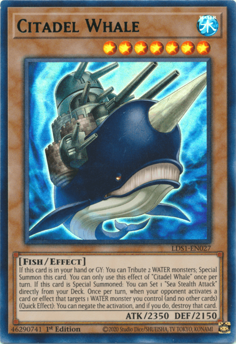 Citadel Whale (Green) [LDS1-EN027] Ultra Rare - Josh's Cards