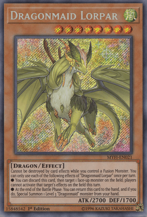 Dragonmaid Lorpar [MYFI-EN021] Secret Rare - Josh's Cards