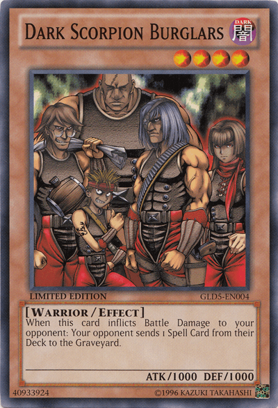Dark Scorpion Burglars [GLD5-EN004] Common - Josh's Cards