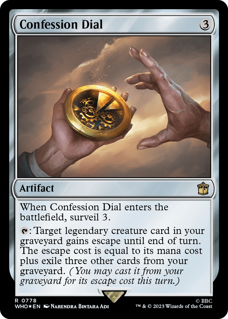 Confession Dial (WHO-778) - Doctor Who Foil