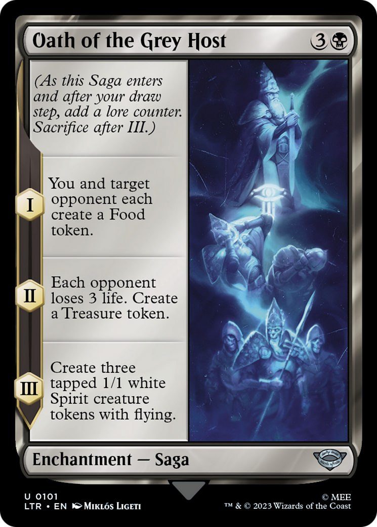 Oath of the Grey Host (LTR-101) - The Lord of the Rings: Tales of Middle-earth Foil