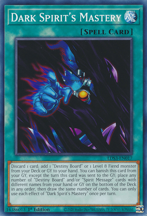 Dark Spirit's Mastery [LDS3-EN017] Common - Josh's Cards