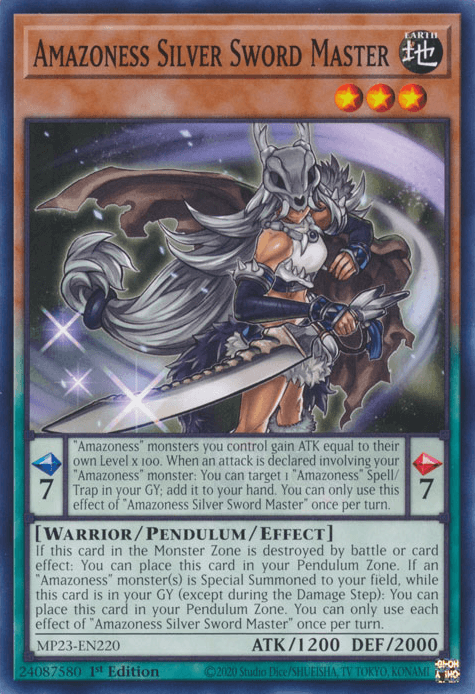 Amazoness Silver Sword Master [MP23-EN220] Common - Josh's Cards
