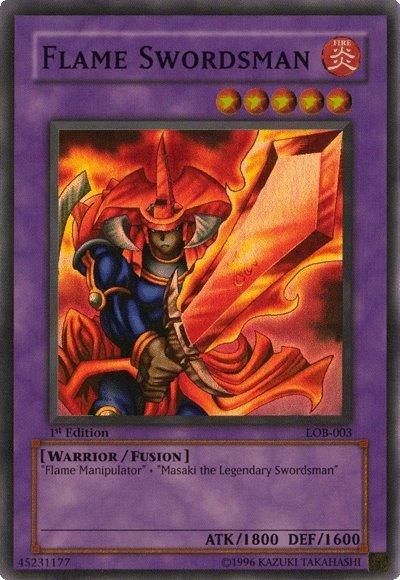 Flame Swordsman [LOB-003] Super Rare - Josh's Cards