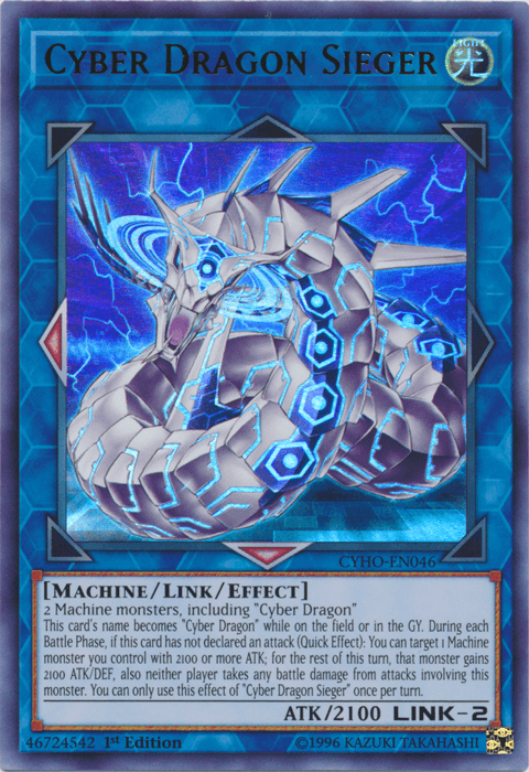 Cyber Dragon Sieger [CYHO-EN046] Ultra Rare - Josh's Cards