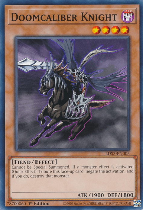 Doomcaliber Knight [LDS3-EN005] Common - Josh's Cards