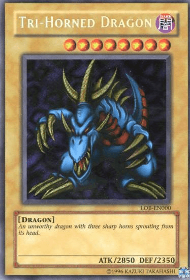 Tri-Horned Dragon [LOB-EN000] Secret Rare - Josh's Cards