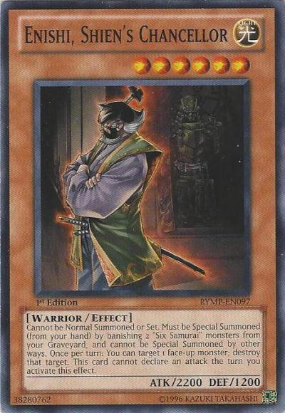 Enishi, Shien's Chancellor [RYMP-EN097] Common - Josh's Cards