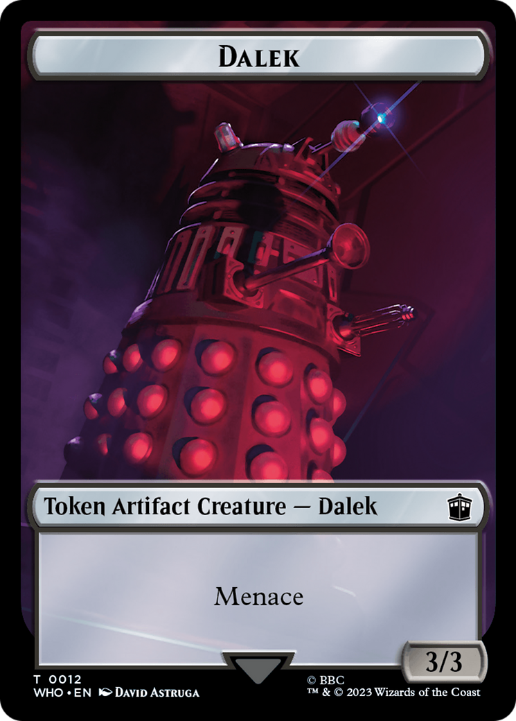 Dalek // Treasure (0031) Double-Sided Token [Doctor Who Tokens] Foil