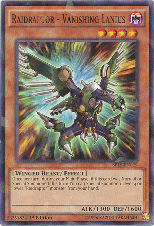 Raidraptor - Vanishing Lanius [SP15-EN029] Shatterfoil Rare - Josh's Cards