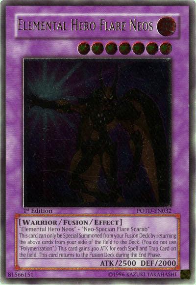 Elemental Hero Flare Neos [POTD-EN032] Ultimate Rare - Josh's Cards