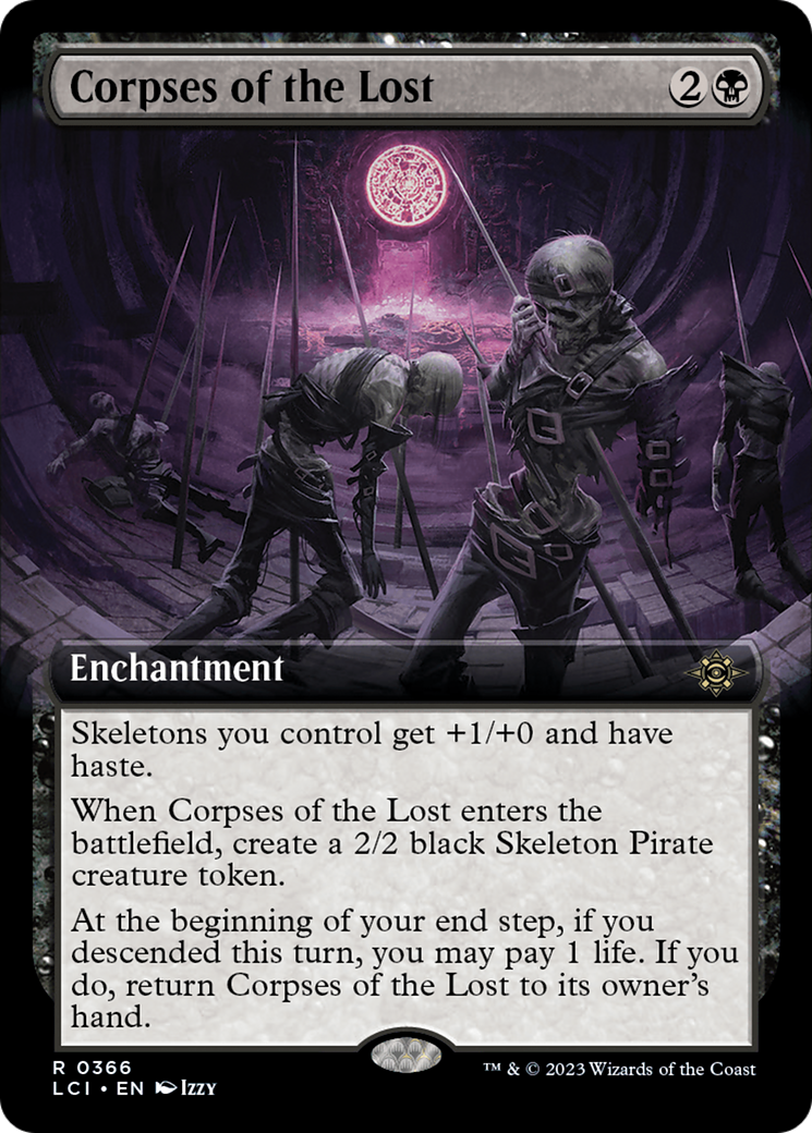 Corpses of the Lost (LCI-366) - The Lost Caverns of Ixalan: (Extended Art)