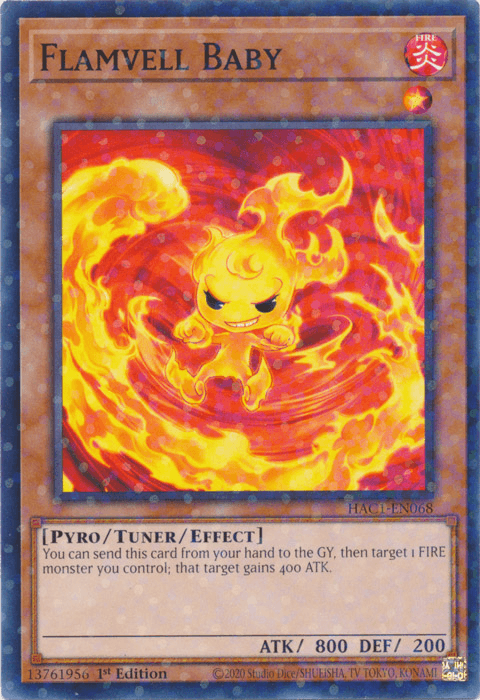 Flamvell Baby (Duel Terminal) [HAC1-EN068] Common - Josh's Cards