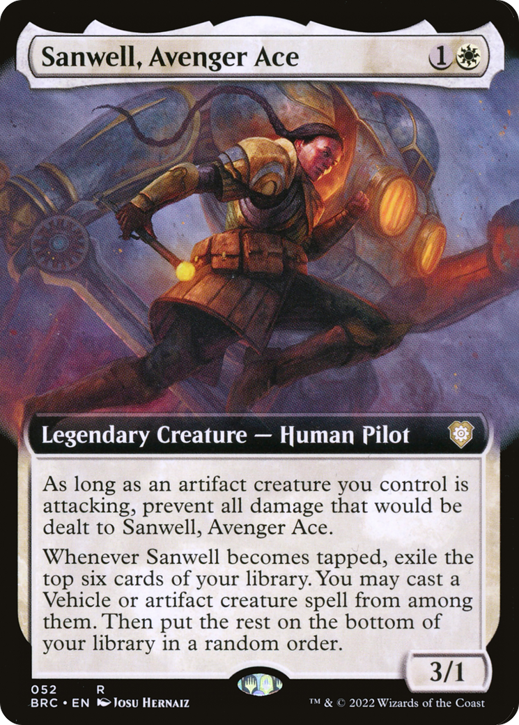 Sanwell, Avenger Ace (BRC-052) - The Brothers' War Commander: (Extended Art)