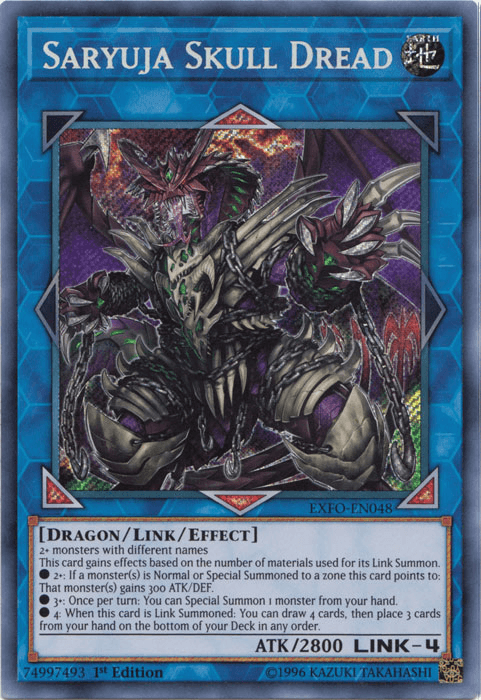 Saryuja Skull Dread [EXFO-EN048] Secret Rare - Josh's Cards