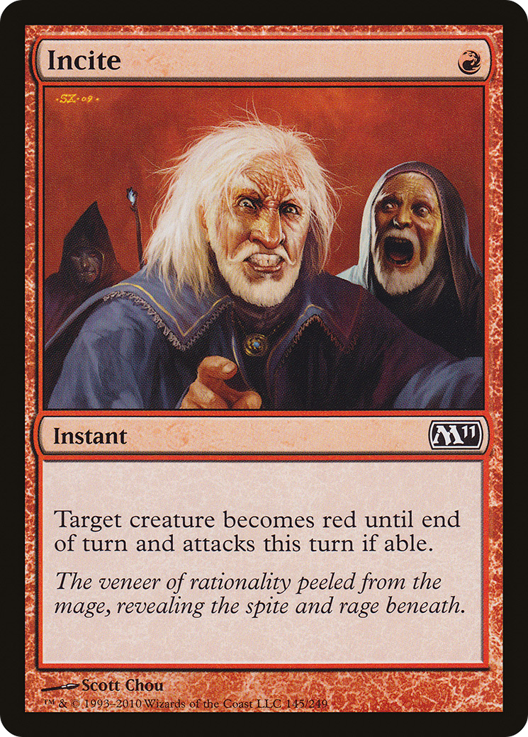 Incite (M11-145) - Magic 2011 Foil