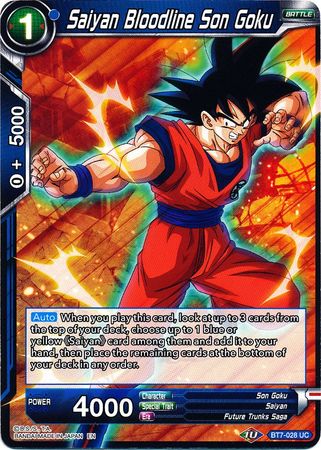 Saiyan Bloodline Son Goku (BT7-028) [Assault of the Saiyans] Parallel Foil